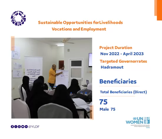 برنامج الفرص المستدامة لسبل كسب العيش، التدريب المهني والتوظيف